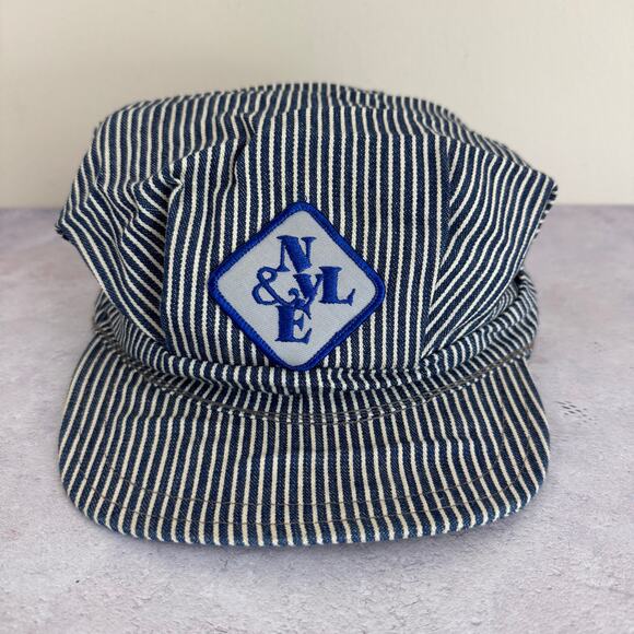 New York and Lake Erie Railroad Other - Vintage New York and Lake Erie Railroad Train Conductors Hat Size Large Retro -b